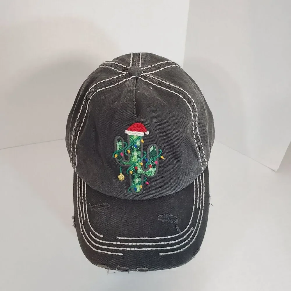 KBETHOS Vintage‎ Cactus Baseball Cap Hat, Christmas Cactus. Strapback.